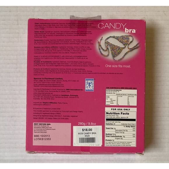 Candy Bra Novelty NOS Gag Gift 18B - Picture 2 of 2
